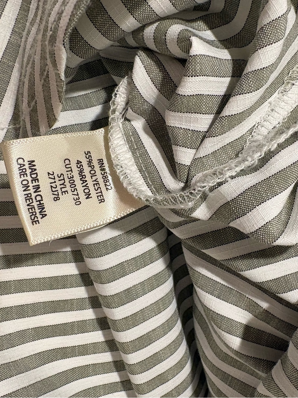 Max Studio Striped Button-Up Shirt - Picture 7 of 7